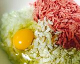 簡単ふわふわ★かさ増ハンバーグ作り方2写真