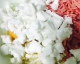 簡単ふわふわ★かさ増ハンバーグ作り方3写真