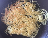 俺流！桜エビと葱の餡掛けふわふわ卵焼そば作り方3写真