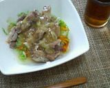 ぱぱっと昼ご飯☆鶏もも肉のねぎ塩だれ丼作り方3写真