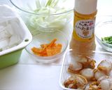 旬！蒸しミニ帆立とセロリのマリネ作り方1写真