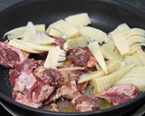 筍と牛ヒレ肉のオイスターソース炒め作り方3写真