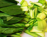 だしの素で簡単！青梗菜とえのきの卵炒め作り方1写真