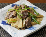 筍と牛ヒレ肉のオイスターソース炒め作り方5写真