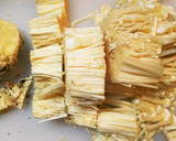 だしの素で簡単！青梗菜とえのきの卵炒め作り方2写真
