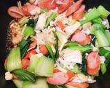 だしの素で簡単！青梗菜とえのきの卵炒め作り方8写真