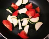 夏野菜☆ズッキーニのガーリック炒め☆作り方2写真