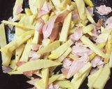 手間なし簡単♡筍とベーコンの麺つゆバター作り方2写真