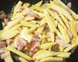 手間なし簡単♡筍とベーコンの麺つゆバター作り方3写真