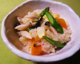 タケノコとアスパラの炊き込みご飯作り方3写真