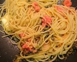 高菜と明太子のパスタ作り方3写真
