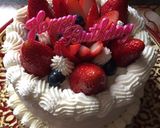 苺のショートケーキ バースデーケーキ作り方14写真