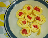 お弁当に♪簡単！紅しょうがの薄焼き卵巻き作り方6写真