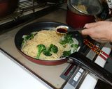 新たまねぎとエンドウのバター醤油パスタ作り方14写真