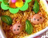 カレーピラフ くまポテト団子花びらサラダ作り方6写真
