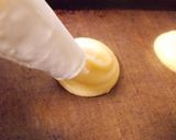 堅めのシュー皮にコーヒー味のクリーム♡作り方5写真