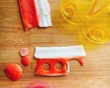 【キャラ弁】あんぱんまん風おにぎり作り方2写真