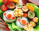 【キャラ弁】あんぱんまん風おにぎり作り方5写真