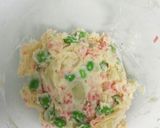 お弁当おかず♪ポテサラin磯部揚げ♪作り方5写真