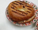 【パニーニ】ベーグル×マヨ×チキン×胡瓜作り方6写真