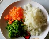 ラク揚げパン粉ではんぺんの挽き肉フライ♪作り方1写真