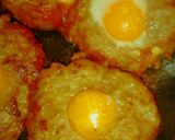 お弁当おかずにうずらの卵入りハンバーグ作り方2写真