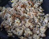 １人分朝昼♪ちりめんじゃこでパラパラ炒飯作り方3写真