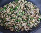 １人分朝昼♪ちりめんじゃこでパラパラ炒飯作り方4写真