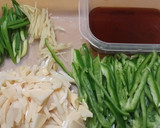 筍とピーマンと豚肉の細切り炒め作り方1写真