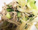 青梗菜と豚肉炒め☆作り方4写真