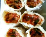 なすトマトピーマンチーズの巾着揚げ♪作り方7写真