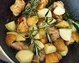 鶏肉のローズマリー焼き作り方4写真
