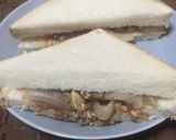 新玉葱とコンビーフ炒め卵閉じ作り方4写真