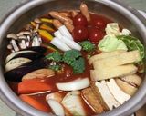 野菜ジュースでトマト鍋作り方10写真