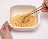 超速!カルボナーラ【レンジで5分20秒】作り方4写真