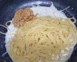 ゴルゴンゾーラと納豆のクリームパスタ作り方3写真