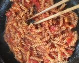 ベーコン香るトマトソースのフジッリ作り方4写真