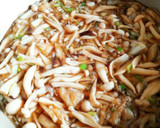 具沢山。きのこと油揚げのつけ蕎麦。作り方4写真