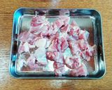 箸が止まらない★鶏とにんにく芽の甘唐揚げ作り方1写真