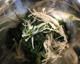 ❁ほうれん草とエノキの胡麻和え❁作り方3写真