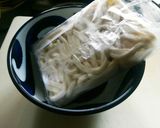 節約簡単昼食！葱塩鶏の温&冷うどん/素麺作り方4写真