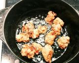 箸が止まらない★鶏とにんにく芽の甘唐揚げ作り方4写真