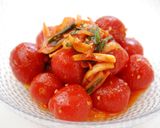 夏のおつまみ＊トマトとタコの簡単キムチ作り方4写真