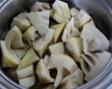 春を食す♪美味♪筍のほうれん草みそ和え作り方1写真