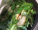 カレイとのらぼう菜の煮付け作り方2写真