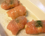 ほうれん草とチーズのささみ巻き★作り方3写真