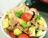 アボカドとトマトの豚肉丼作り方6写真