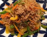 簡単で激ウマ☆豚ひき肉でチャプチェ作り方8写真