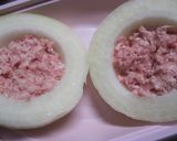 豚肉詰め玉ねぎのレンジ煮作り方1写真