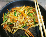 簡単じゃがいもと人参といんげんのきんぴら作り方5写真